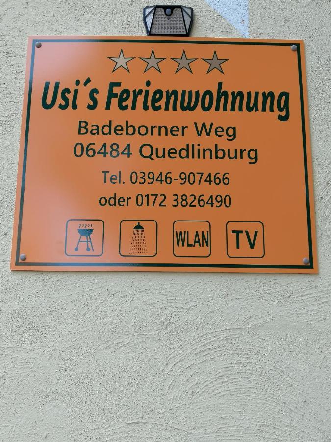 Usis_Ferienwohnung Im Harz Quedlinburg Dış mekan fotoğraf